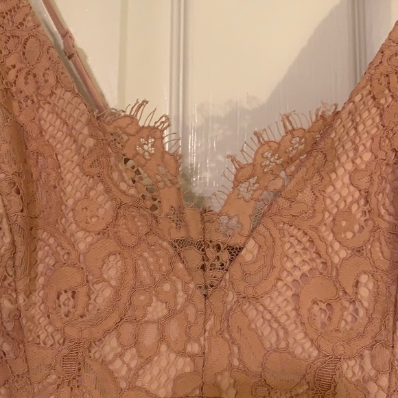 Bardot Blush Lace Dress - Picture 5 of 6